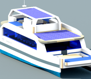 DU THUYỀN ĐA DỤNG HAI THÂN NĂNG LƯỢNG ĐIỆN MẶT TRỜI