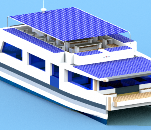 DU THUYỀN ĐA DỤNG HAI THÂN HAI TẦNG NĂNG LƯỢNG ĐIỆN MẶT TRỜI