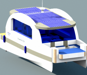 DU THUYỀN ĐA DỤNG HAI THÂN NĂNG LƯỢNG ĐIỆN MẶT TRỜI