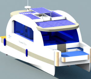 DU THUYỀN ĐA DỤNG HAI THÂN NĂNG LƯỢNG ĐIỆN MẶT TRỜI