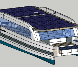 DU THUYỀN ĐA DỤNG HAI THÂN NĂNG LƯỢNG ĐIỆN MẶT TRỜI