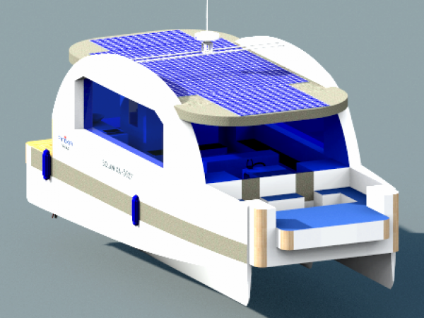 DU THUYỀN ĐA DỤNG HAI THÂN NĂNG LƯỢNG ĐIỆN MẶT TRỜI
