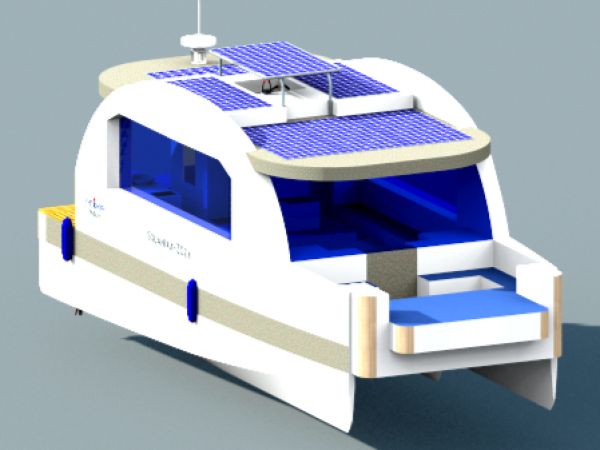 DU THUYỀN ĐA DỤNG HAI THÂN NĂNG LƯỢNG ĐIỆN MẶT TRỜI